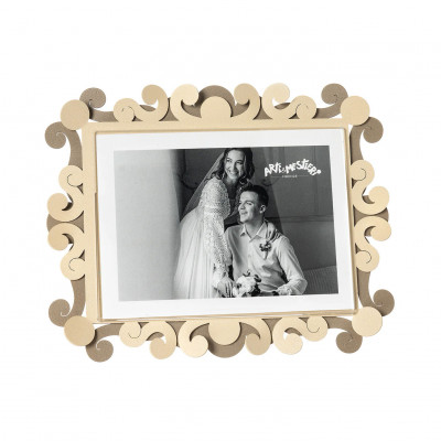  Arti e Mestieri - Modello: Koko - Portafoto grande orizzontale in metallo di design - Foto 13x18 - SKU: 0PF5210 