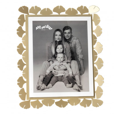  Arti e Mestieri - Modello: Ginkgo - Portafoto maxi in metallo di design - Foto 20x25 - SKU: 0PF5196 