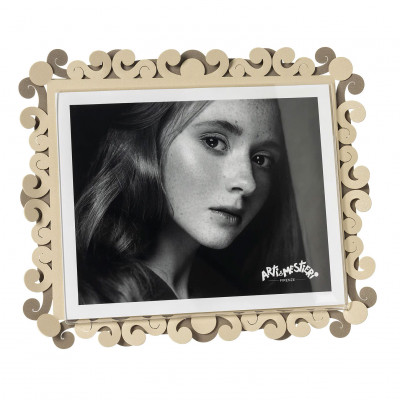  Arti e Mestieri - Modello: Koko - Portafoto maxi orizzontale in metallo di design - Foto 20x25 - SKU: 0PF5211 