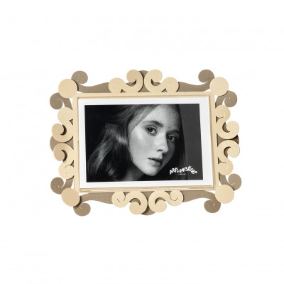  Arti e Mestieri - Modello: Koko - Portafoto piccolo orizzontale in metallo di design - Foto 10x15 - SKU: 0PF5209 