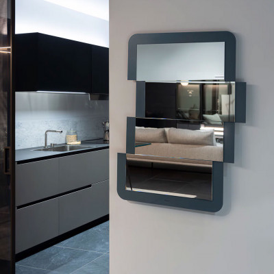  Arti e Mestieri - Pixel - Specchio da parete particolare con cornice in metallo dal design moderno - SKU: 0SP5035 