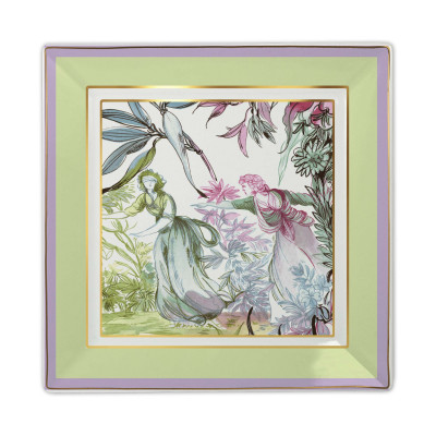  Baci Milano - Firenze - Svuota tasche mini quadrato in porcellana dal design classico - Colore: Multicolore - SKU: STR1.FIR01 