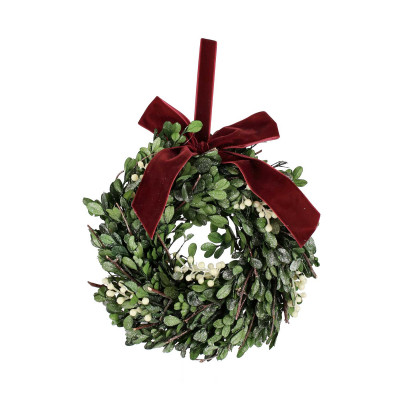  Bizzotto - Modello: Iside - Addobbo natalizio corona per porte - Colore: Verde - SKU: B0973015 - Codice EAN: 8051836629479 