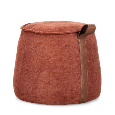  Bizzotto - Modello: Anila - Pouf in tessuto dal design moderno - Colore: Arancione - SKU: B0721756 - Codice EAN: 8051836689848 