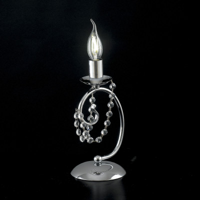  Bonetti Illumina - Modello: Magda - Abat Jour classica in metallo con strass in cristallo - Attacco Lampadina: E14 - 1 Lampadina - Watt 40W - Dimmerabile: NO - Grado di Protezione: IP20 - Classe Energetica: A++ - SKU: BL146-LT 