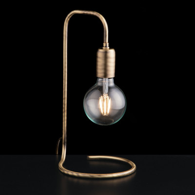  Bonetti Illumina - Modello: Polish - Abatjour lampada da comodino moderna in metallo spazzolato - Colore: Bronzo - Attacco Lampadina: E27 - 1 Lampadina - Watt 60W - Dimmerabile: NO - Grado di Protezione: IP20 - Classe Energetica: A++ - SKU: BL186-LT-BRZ - Codice EAN: 8050713215460 