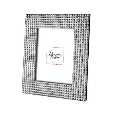  Bongelli Preziosi - Modello: Diamond - Cornice portafoto in marmorino dal design elegante - Colore: Argento - Foto 15x20 - SKU: ME2678/AG 