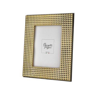 Bongelli Preziosi - Modello: Diamond - Cornice portafoto in marmorino dal design elegante - Colore: Oro - Foto 15x20 - SKU: ME2678/OR 