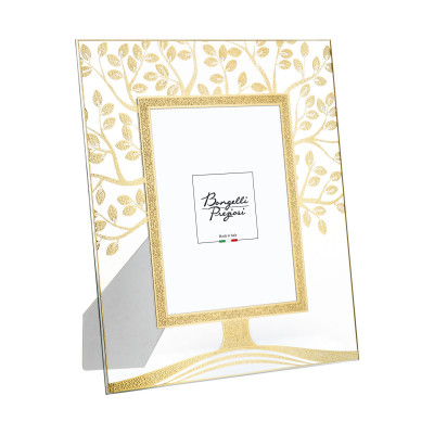  Bongelli Preziosi - Cornice portafoto piccola in vetro dal design moderno ed elegante - Foto 6x9 - SKU: CR422/1 