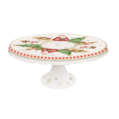  Brandani - Modello: Racconti - Alzata per dolci in porcellana - Colore: Multicolore - SKU: B84801 - Codice EAN: 8029722848013 