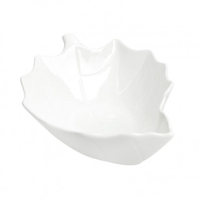  Brandani - Modello: Foglia - Ciotola in porcellana - Colore: Panna - SKU: B51554 - Codice EAN: 8029722515540 