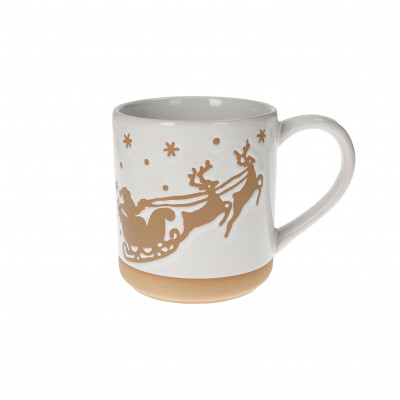  Brandani - Pan Di Zenzero - Mug in ceramica con slitta - Colore: Bianco/Marrone - SKU: B80047 