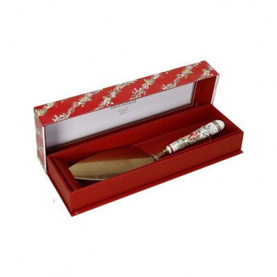  Brandani - Modello: Carol - Pala dolce con decori natalizi - Colore: Bianco/Oro - SKU: B89979 - Codice EAN: 8029722899794 