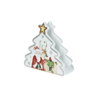  Brandani - Modello: Racconti - Porta tovaglioli in porcellana - Colore: Multicolore - SKU: B84794 - Codice EAN: 8029722847948 