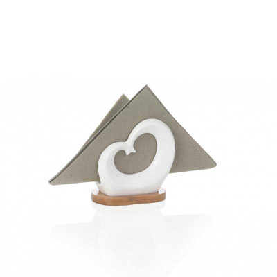  Brandani - Portatovaglioli da tavolo in porcellana - Colore: Bianco - SKU: B54145 - Codice EAN: 8029722541457 