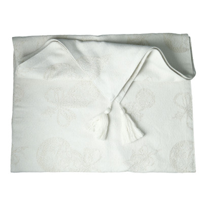  Brandani - Modello: Gioco di luci - Runner a punte con nappe - Colore: Avorio - SKU: B10348 - Codice EAN: 8029722103488 