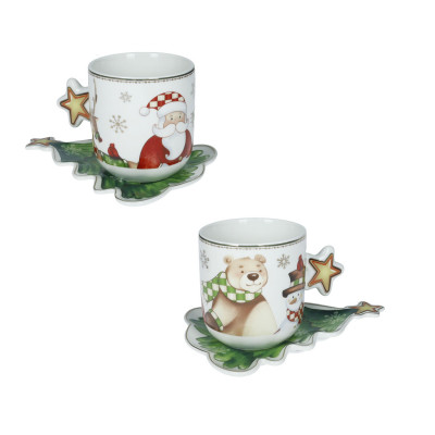  Brandani - Racconti - Set 2 tazze in porcellana - Colore: Multicolore - SKU: B84793 