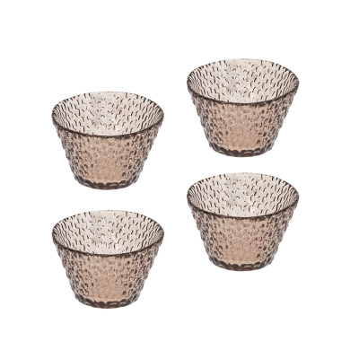  Brandani - Modello: Drop - Set 4 pz coppette in vetro dal design moderno ed elegante - SKU: BCOP/4PZ 