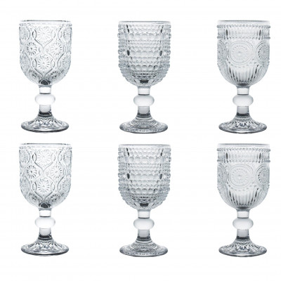  Brandani - Modello: Indie - Set 6 bicchierini shot da liquore in vetro - Colore: Trasparente - SKU: B51669 - Codice EAN: 8029722516691 