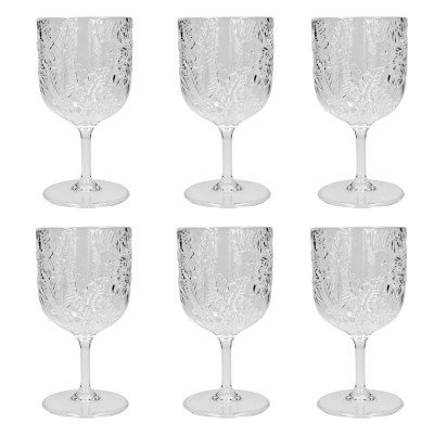  Brandani - Modello: Tropical - Set 6 pezzi calici per acqua in acrilico - Colore: Trasparente - SKU: B50077 - Codice EAN: 8029722500775 