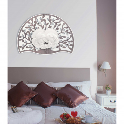  Bongelli Preziosi - Capezzale da parete moderno con pannello in legno "la Sacra Famiglia" - SKU: ME1911 