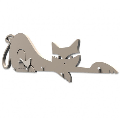  CalleaDesign - Modello: Gatti - Portachiavi da parete - SKU: 53-18-1 