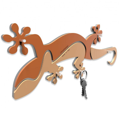  CalleaDesign - Modello: Geco Arrampicante - Portachiavi da parete - SKU: 54-18-1 
