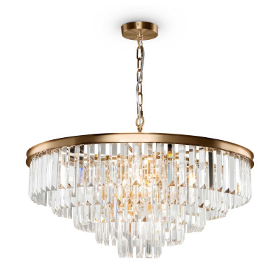  Maytoni - Modello: Revero - Lampadario medio in metallo con diffusori in vetro in stile moderno - Attacco Lampadina: E14 - 12 Lampadine - Watt 40W - Dimmerabile: NO - Grado di Protezione: IP20 - SKU: MOD085PL-12 