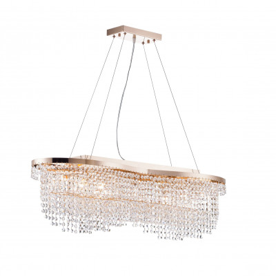  Maytoni - Modello: Toils - Lampadario classico con struttura in metallo e pendenti in cristallo - Attacco Lampadina: E14 - 7 Lampadine - Watt 60W - Dimmerabile: NO - Grado di Protezione: IP20 - SKU: DIA600-07 