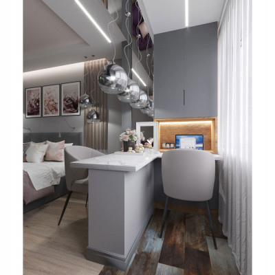  Maytoni - Fermi - Sospensione moderna con un pendente in cristallo collezione grande - Colore: Nichel - 1 Lampadina E27 60W - IP20 - SKU: P140-PL-170-1-N 