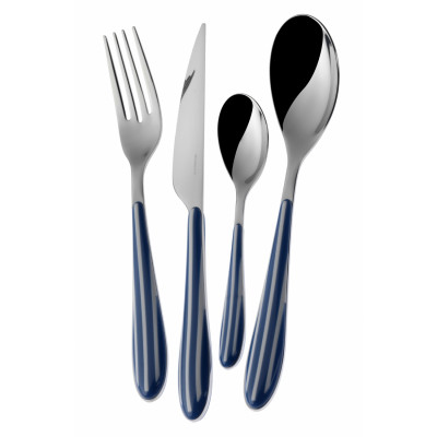  Bugatti - Design By: Ufficio tecnico bugatti - Posate da tavola in acciaio set 24pz linea "Zebra" - SKU: ZEBRA 