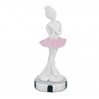  Bongelli Preziosi - Bomboniera Vari Eventi - Statuina da tavolo con base con una ballerina che danza - Colore: Rosa - SKU: ME1283/BASE - Codice EAN: 1234567003580 