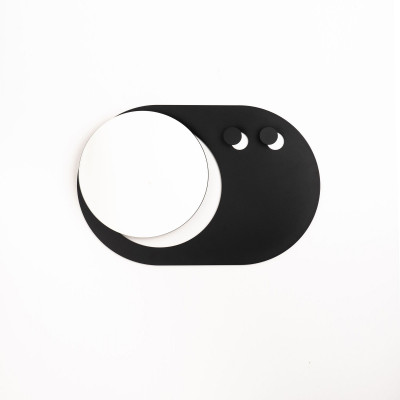  Formae - Specchio con 2 appendini orizzontali in acciaio verniciato "Eclip" - SKU: ECLIMH 