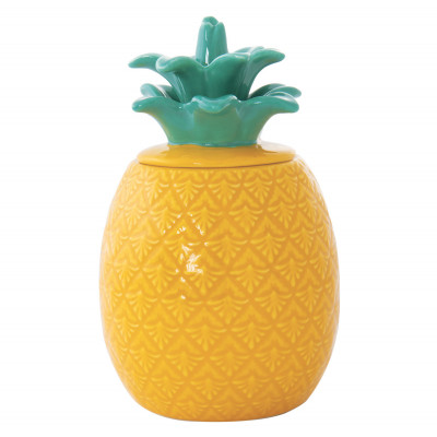  Easy Life - Modello: Madagascar - Barattolo in porcellana a forma di ananas - Colore: Verde/Giallo - SKU: R3025#PIYG - Codice EAN: 8001544151601 
