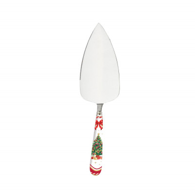  Easy Life - Modello: Christmas Tales - Pala torta con manico in porcellana con decorazione natalizia - Colore: Multicolore - SKU: R0967#CTAL - Codice EAN: 8001544174877 