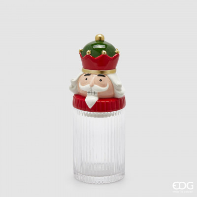  EDG - Enzo de Gasperi - Contenitore per alimenti con soldatino decorazione natalizia - Colore: Verde/Rosso - SKU: 7800253A774 - Codice EAN: 8059824539618 