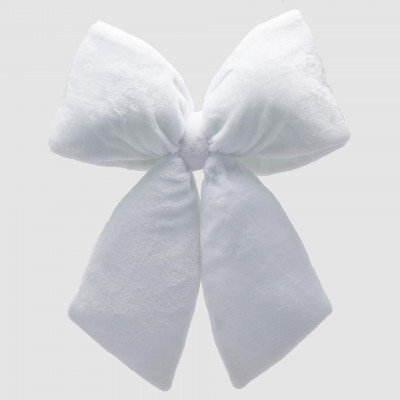  EDG - Enzo de Gasperi - Decorazione natalizia Fiocco in velluto grande - Colore: Bianco - SKU: 3300034A100 - Codice EAN: 8059824415974 