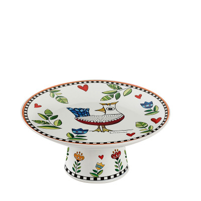  Egan - Modello: Cocoricò - Alzatina in porcellana dal design moderno - Colore: Arancione - SKU: 228032 - Codice EAN: 8052278331739 