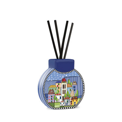  Egan - Modello: Paese Mio - Bottiglia profumatore per ambienti con bastoncini - Colore: Blu - SKU: 121078 - Codice EAN: 8055267589081 