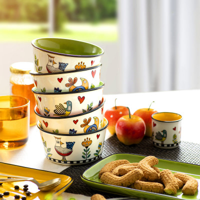  Egan - Modello: Cocoricò - Bowl ciotola in porcellana dal design elegante - Colore: Verde - SKU: 228017 - Codice EAN: 8059018030396 