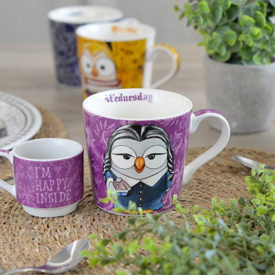  Egan - The Addams Family - Mug in ceramica divertente - Colore: Viola - SKU: 110009 