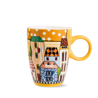  Egan - Mug in ceramica "Paese Mio" - Colore: Giallo - SKU: 121002 