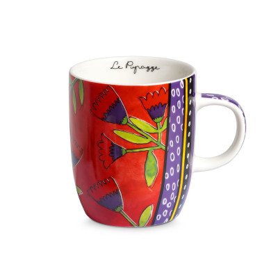  Egan - Le Pupazze - Mug in porcellana dal design moderno ed elegante - Colore: Rosso - SKU: 214013 