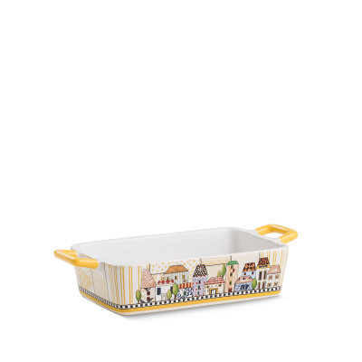  Egan - Pirofila in ceramica con manici "Paese Mio" - Colore: Giallo - SKU: 121020 - Codice EAN: 8055267581993 