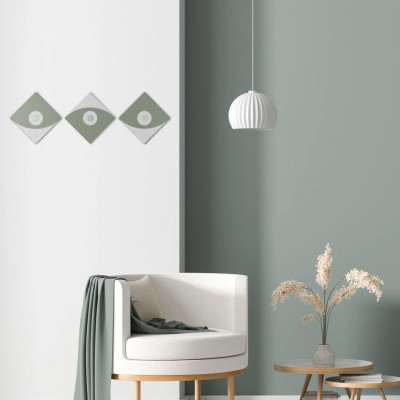  CalleaDesign - Modello: Eleonora - Appendiabiti da parete moderno in legno con 3 pomelli - SKU: 13-026 