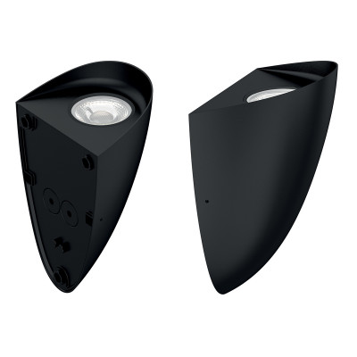  Elstead Lighting - Modello: Vendela - Lampada da parete a LED per esterno in alluminio dal design moderno - Colore: Nero - Attacco Lampadina: Led Integrato - 1 Lampadina - Watt 8W - Dimmerabile: NO - Grado di Protezione: IP65 - Classe Energetica: A+ - SKU: VENDELA - Codice EAN: 5024005005162 