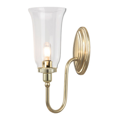  Elstead Lighting - Modello: Blake - Applique a parete classica con struttura in alluminio diffusore in vetro a LED - Attacco Lampadina: G9 - 1 Lampadina - Watt 3W - Dimmerabile: NO - Grado di Protezione: IP44 - Classe Energetica: A - SKU: BATH-BLAKE2 