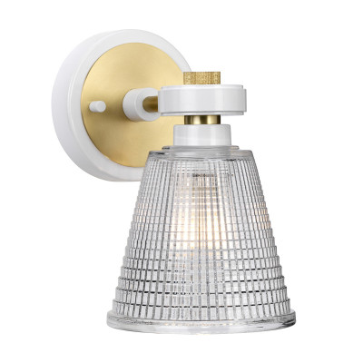  Elstead Lighting - Modello: Gunnislake - Applique a parete per bagno con diffusore moderno a LED G9 e paralume in vetro - Attacco Lampadina: G9 - 1 Lampadina - Watt 3W - Dimmerabile: NO - Grado di Protezione: IP20 - Classe Energetica: A - SKU: BATH-GUNNIS1 