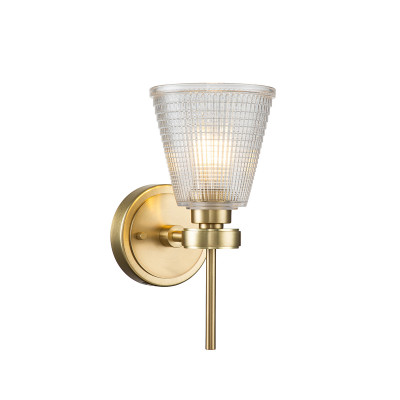  Elstead Lighting - Modello: Gunnislake - Applique a parete per bagno con diffusore moderno a LED G9 paralume in vetro - Colore: Ottone - Attacco Lampadina: G9 - 1 Lampadina - Watt 3W - Dimmerabile: NO - Grado di Protezione: IP44 - Classe Energetica: A+ - SKU: BATH-GUNNIS1-BB - Codice EAN: 5024005000013 