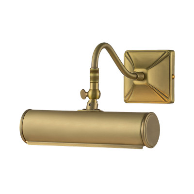  Elstead Lighting - Modello: Picture Light - Applique da parete in acciaio dal design moderno - Colore: Ottone - Attacco Lampadina: E14 - 1 Lampadina - Watt 40W - Dimmerabile: NO - Grado di Protezione: IP20 - Classe Energetica: A - SKU: PL1-10-BB - Codice EAN: 5024005000525 